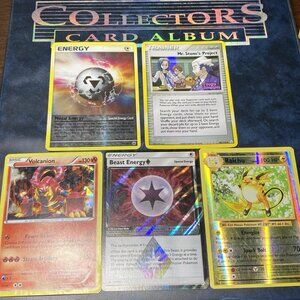 Pokémon TCG Holo & Energy Lot – Raichu Evolutions, Beast Energy